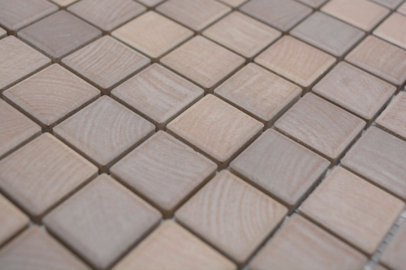 Jasba Senja Mosaico ceramico puro in gres rovere opaco effetto legno cucina bagno doccia MOSJB03 1 tappetino