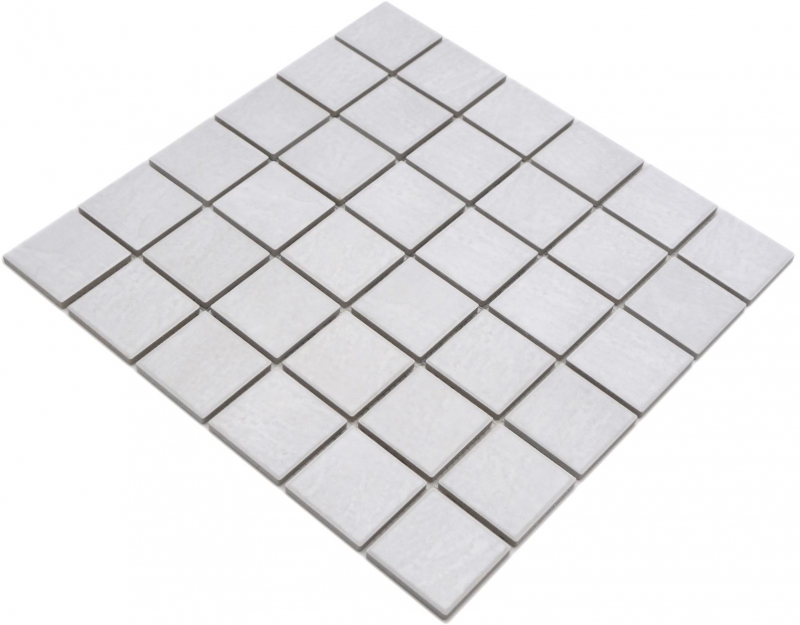 Jasba Village mosaico in ceramica gres bianco opaco effetto pietra cucina bagno doccia MOSJB540 1 tappetino