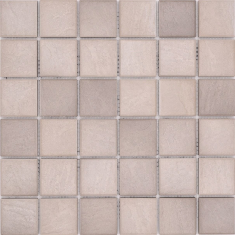 Jasba Village mosaico in ceramica gres sabbia beige opaco effetto pietra cucina bagno doccia MOSJB541 1 tappetino
