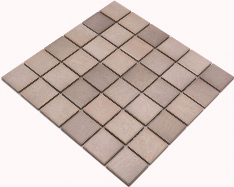 Jasba Village mosaico in ceramica gres sabbia beige opaco effetto pietra cucina bagno doccia MOSJB541 1 tappetino