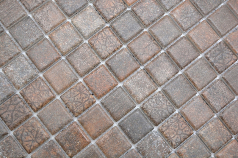 Jasba Ronda mosaico ceramico in gres effetto ruggine opaco cucina bagno doccia MOSJBR100 1 tappetino