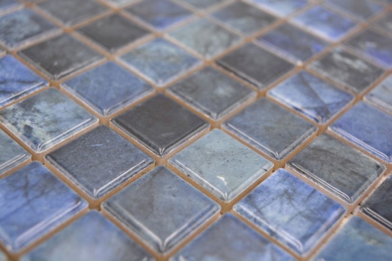 Jasba Agrob Buchtal Fresh Marble & More mosaico in ceramica gres labradorite blu lucido aspetto marmo cucina bagno doccia MOSJBMM20 1 tappetino