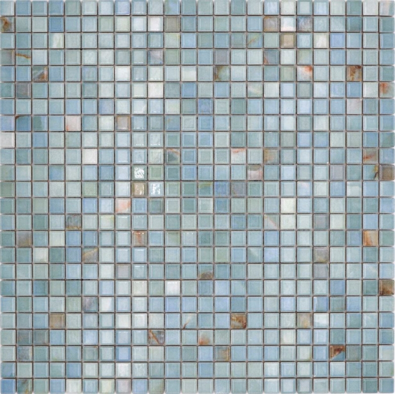 Piastrelle di ceramica a mosaico Jasba cielo lucido effetto marmo parete cucina piastrelle bagno parete doccia / 10 tappetini a mosaico