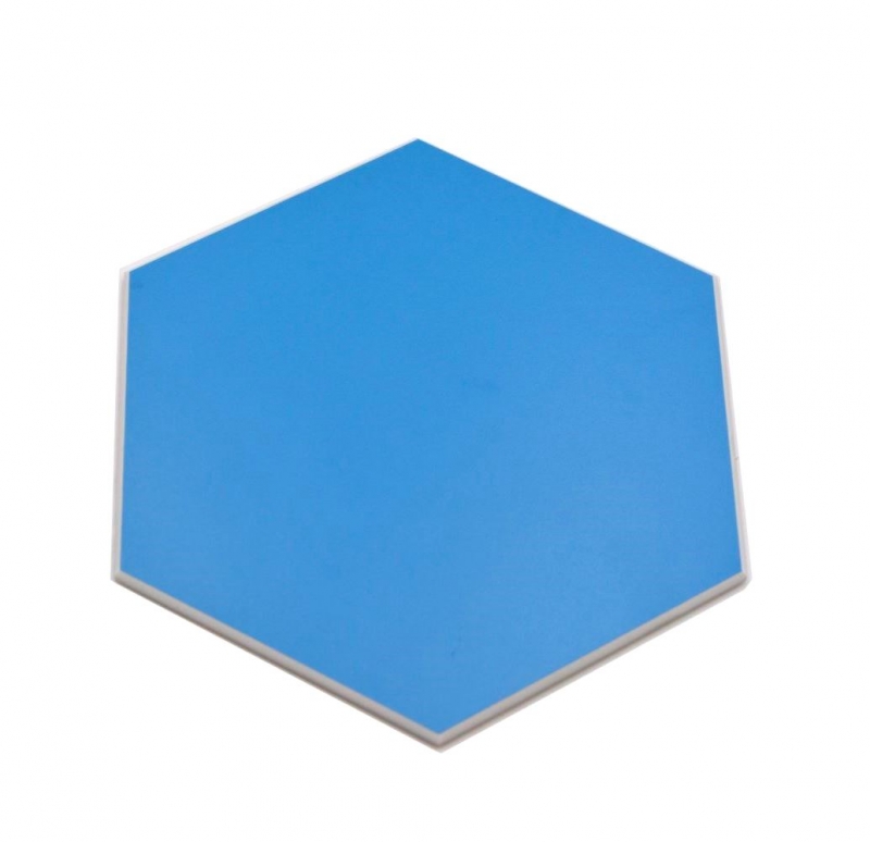 Piastrelle di mosaico autoadesive blu opaco aspetto esagono piastrelle di mosaico cucina muro piastrelle backsplash bagno MOS200-S04_f