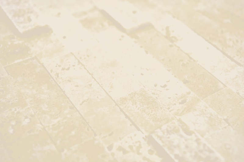 Campione a mano pietra naturale composita travertino beige muro piastrelle backsplash MOS200-M42_m