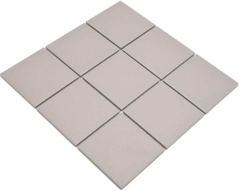 Piastrella di mosaico in ceramica grigio chiaro non smaltata MOS22-1204