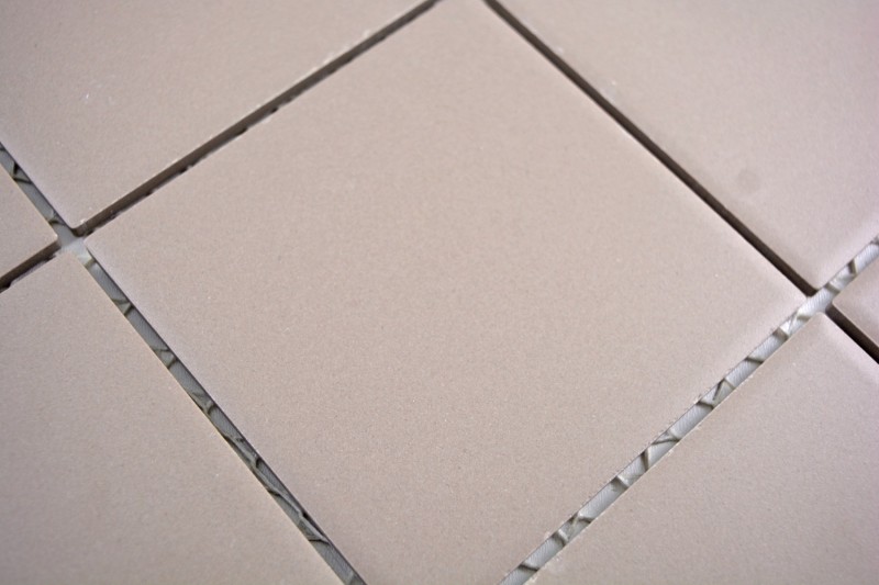 Piastrella di mosaico in ceramica grigio chiaro non smaltata MOS22-1204