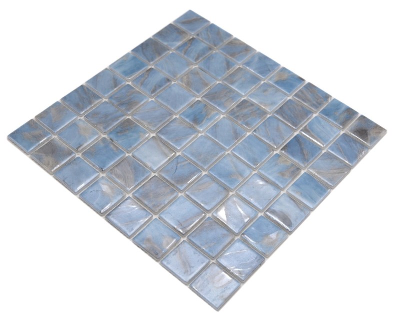Mosaico piscina mosaico piscina mosaico vetro mosaico marmorizzato shimmer grigio crema argento parete pavimento cucina bagno doccia MOS220-71382U