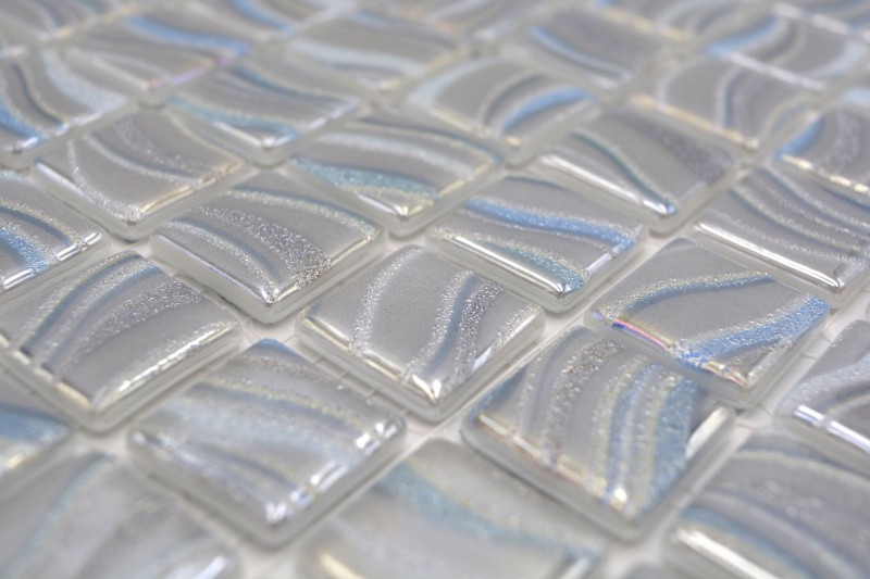 Piastrella di mosaico piscina mosaico piscina argento blu oro turchese accenti doccia parete SPAGNA MOS220-78254U
