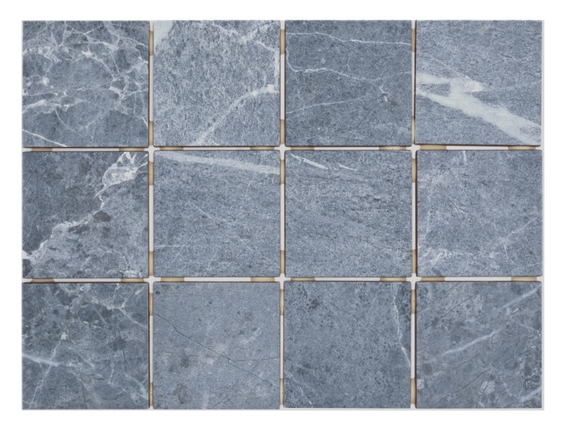 Mosaico ceramico grigio blu opaco effetto pietra Piastrella MOS22-BH808_f | 10 tessere di mosaico