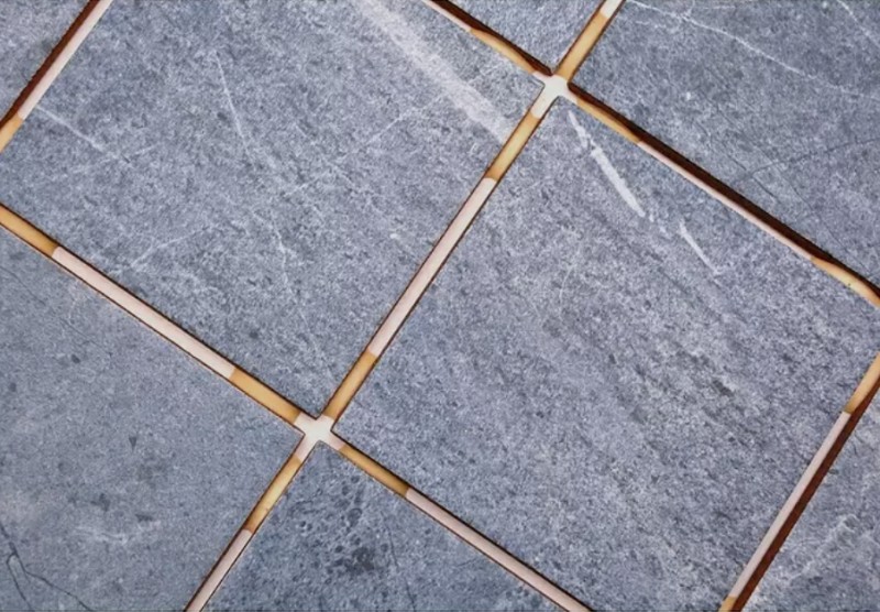 Mosaico ceramico grigio blu opaco effetto pietra Piastrella MOS22-BH808_f | 10 tessere di mosaico