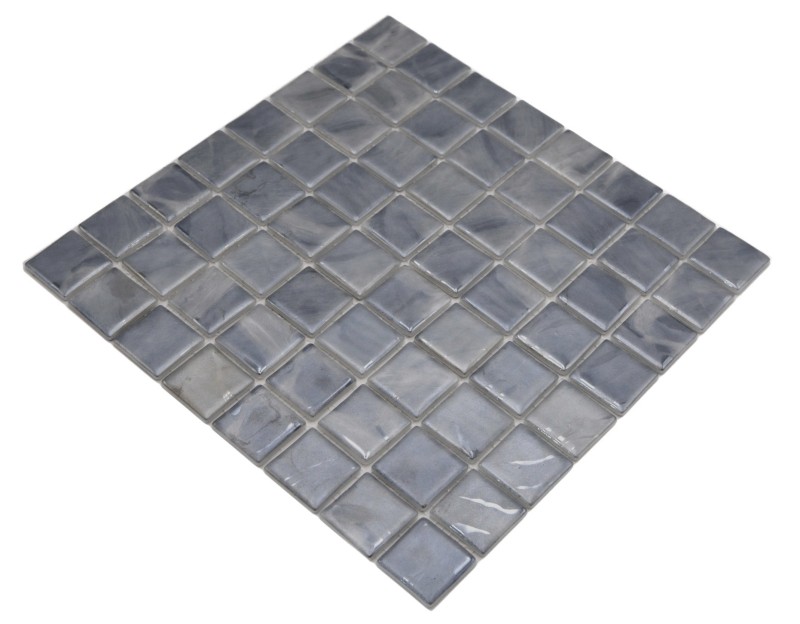 Mosaico piscina Mosaico piscina Mosaico vetroso Mosaico tortora tonalità beige con sfumature blu Muro Pavimento Cucina Bagno Doccia MOS220-71384U_f