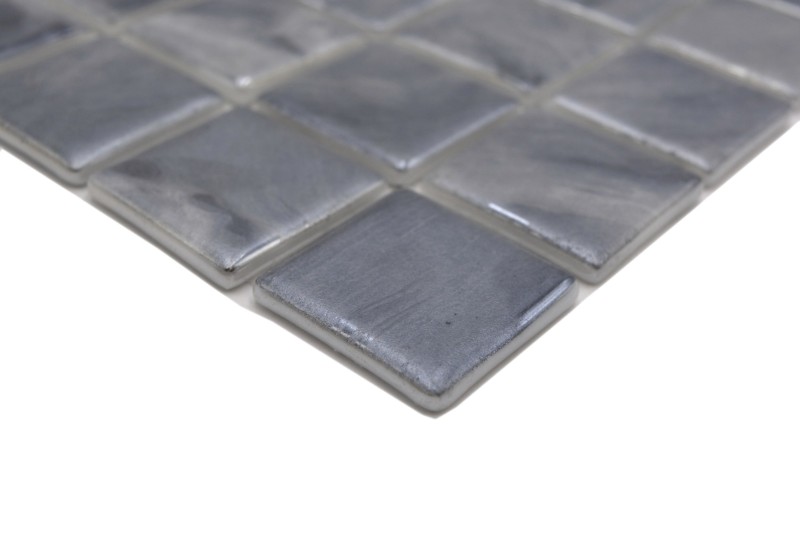 Mosaico piscina Mosaico piscina Mosaico vetroso Mosaico tortora tonalità beige con sfumature blu Muro Pavimento Cucina Bagno Doccia MOS220-71384U_f