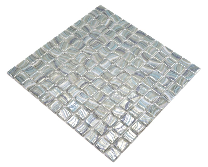 Mosaico piastrelle piscina mosaico piscina mosaico verde chiaro bluastro metallico parete doccia SPAGNA - MOS220-78256U_f