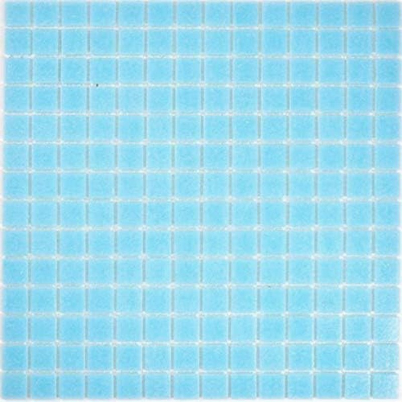 Campione a mano di piastrelle di mosaico per piscina mosaico di vetro mosaico blu cielo carta incollata - MOS200-A12-P_m