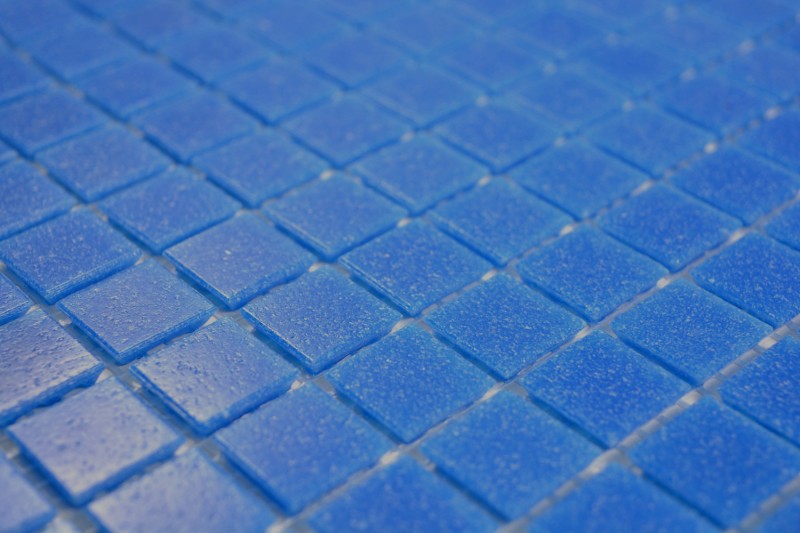 Campione a mano di piastrelle di mosaico per piscina mosaico di vetro blu cobalto - MOS200-A15-P_m