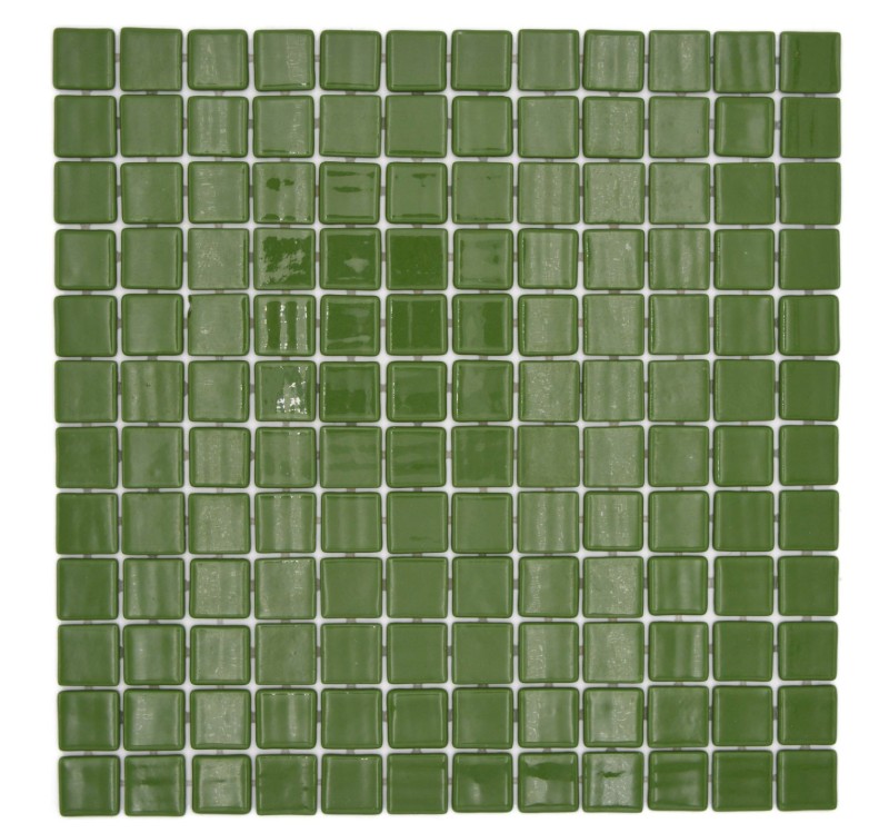 Handmuster piastrella di mosaico mosaico piscina mosaico piscina verde oliva verde muschio parete doccia SPAGNA - MOS220-25602U_m