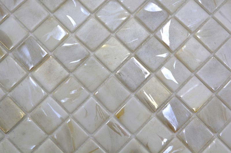 Campione a mano piastrelle mosaico piscina mosaico piscina mosaico beige crema avorio parete doccia SPAGNA - MOS220-71250U_m