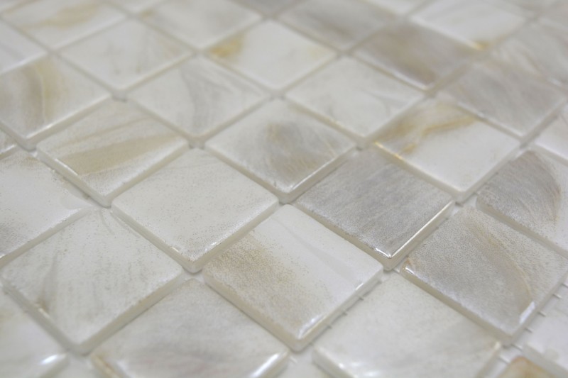 Campione a mano piastrelle mosaico piscina mosaico piscina mosaico beige crema avorio parete doccia SPAGNA - MOS220-71250U_m
