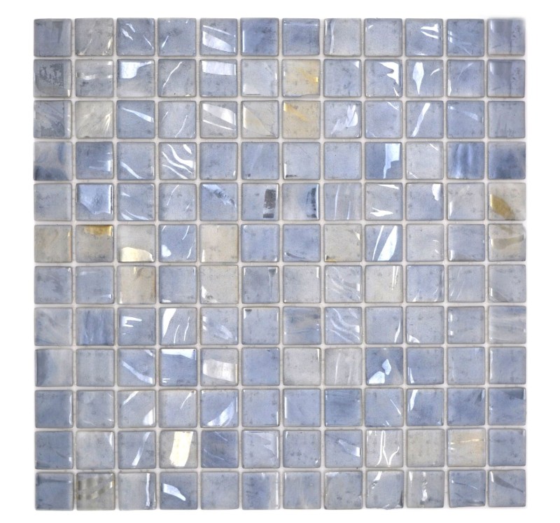 Piastrella di mosaico a mano mosaico piscina mosaico piscina piccioni grigio blu beige toni parete doccia SPAGNA - 220-71254U_m