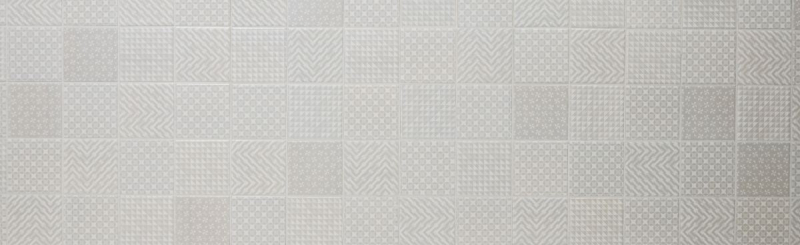 Retro vintage ART DEKO mosaico piastrelle muro ceramica grigio rivestimento cucina piastrelle bagno piastrelle WC - MOS22B-1402