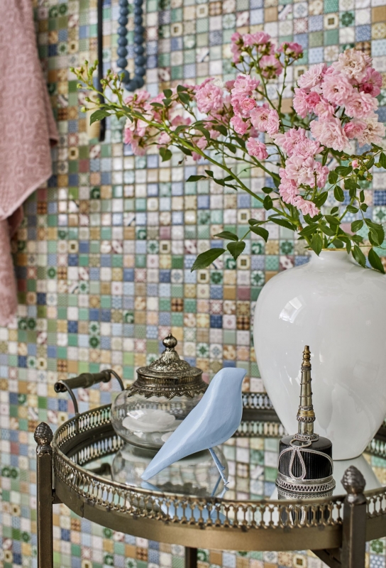 Mosaico di ceramica colorato tessere di mosaico aspetto spagnolo retro vintage MOS18D-1616