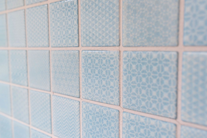 Piastrella di ceramica a mosaico azzurro ghiaccio BAGNO piastrelle piscina backsplash cucina MOS16-0402