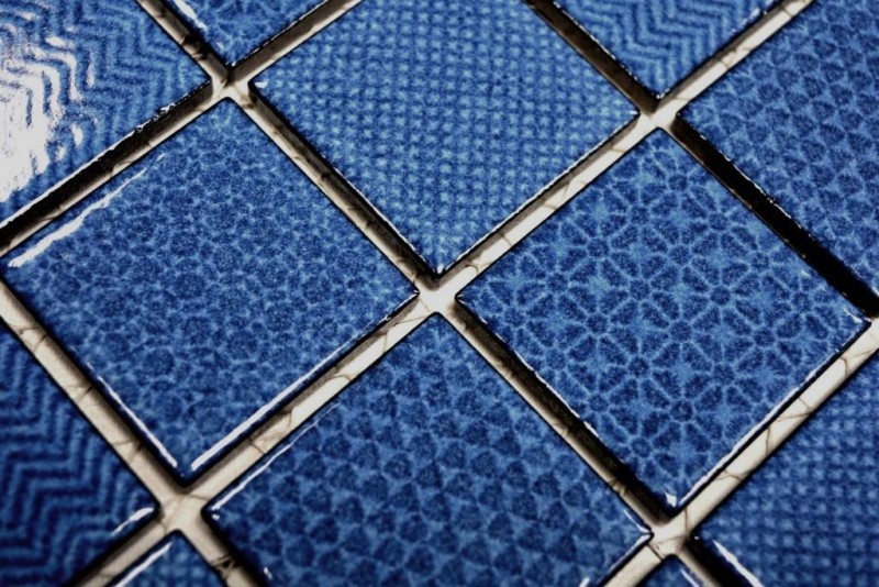 Piastrella di ceramica a mosaico blu BAD piscina blu piastrella specchio doccia bagno piastrella MOS16-0404