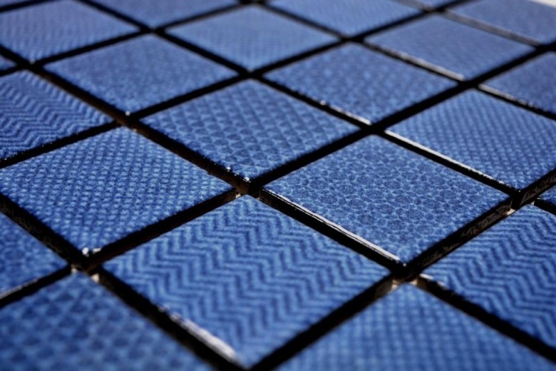 Piastrella di ceramica a mosaico blu BAD piscina blu piastrella specchio doccia bagno piastrella MOS16-0404