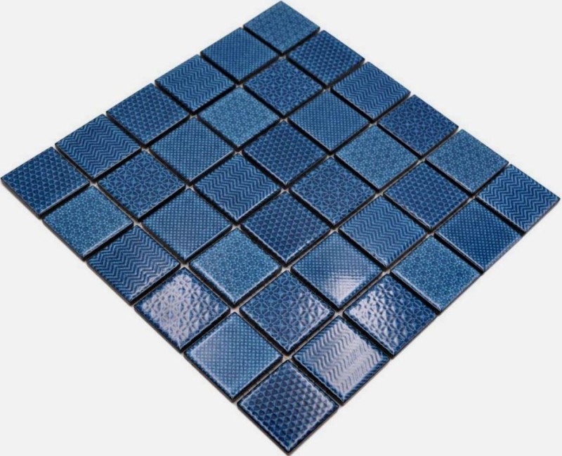 Piastrella di ceramica a mosaico blu BAD piscina blu piastrella specchio doccia bagno piastrella MOS16-0404