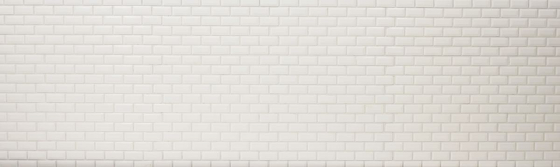 Mini Metro Subway mosaico sfaccettato BIANCO piastrelle di ceramica backsplash cucina MOS26-0102