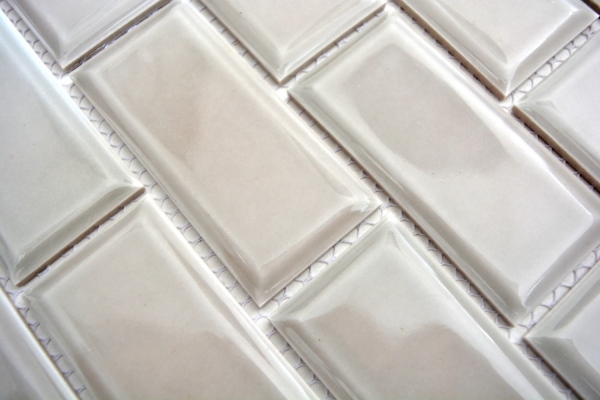 Metro Subway mosaico piastrelle ceramica pietra grigia backsplash cucina MOS26M-0202_f | 10 tappetini mosaico