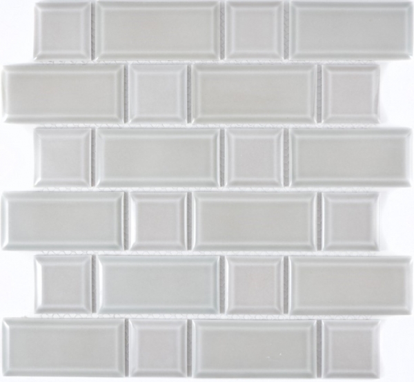 Metro Subway Tiles Grey Mud Facet Mosaic Tile Ceramic Tile Backsplash Kitchen Wall MOS26WM-0202