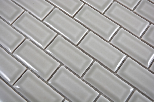 Campione a mano mini metro mosaico piastrelle ceramica backsplash pietra grigio MOS26-0204_m