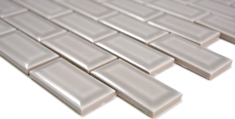 Campione a mano mini metro mosaico piastrelle ceramica backsplash pietra grigio MOS26-0204_m