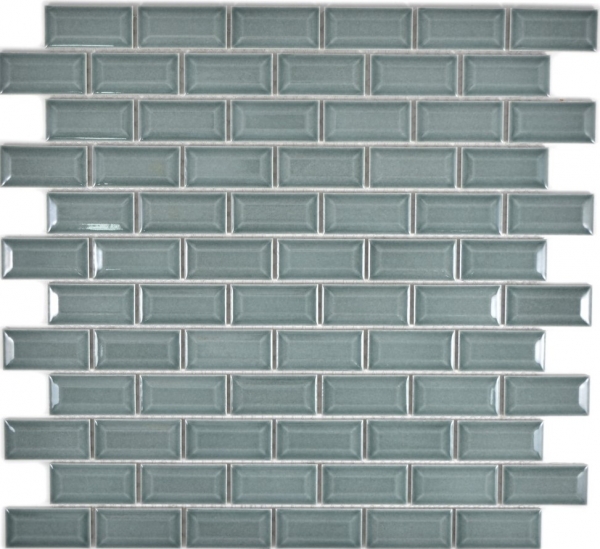 Mini Metro Subway mosaico piastrelle ceramica backsplash cucina benzina MOS26-0218_f | 10 tappetini mosaico