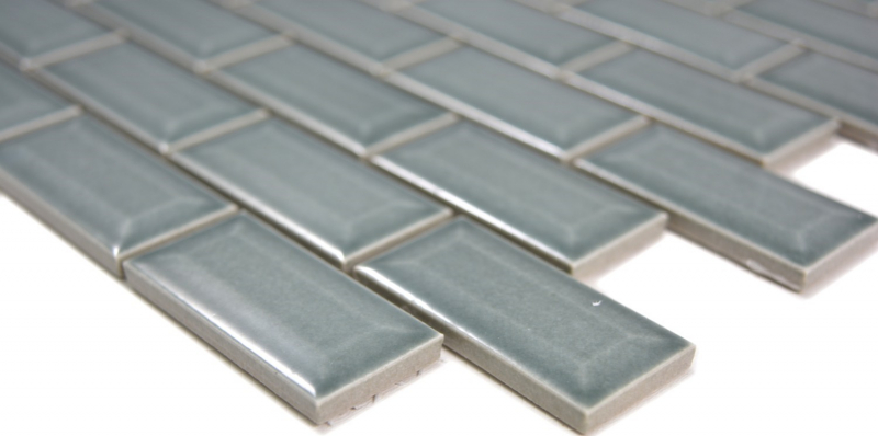 Mini Metro Subway mosaico piastrelle ceramica backsplash cucina benzina MOS26-0218_f | 10 tappetini mosaico