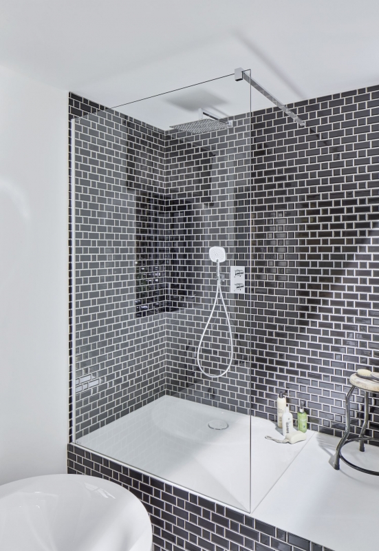 Metro Subway Tiles Black Facet Mosaic Tile Ceramic Tile Backsplash Cucina MOS26WM-0301