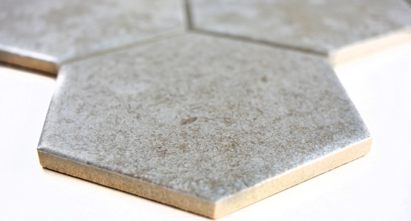 Mano modello mosaico piastrella ceramica grigio esagono cemento cucina piastrella WC bagno piastrella MOS11F-0202_m