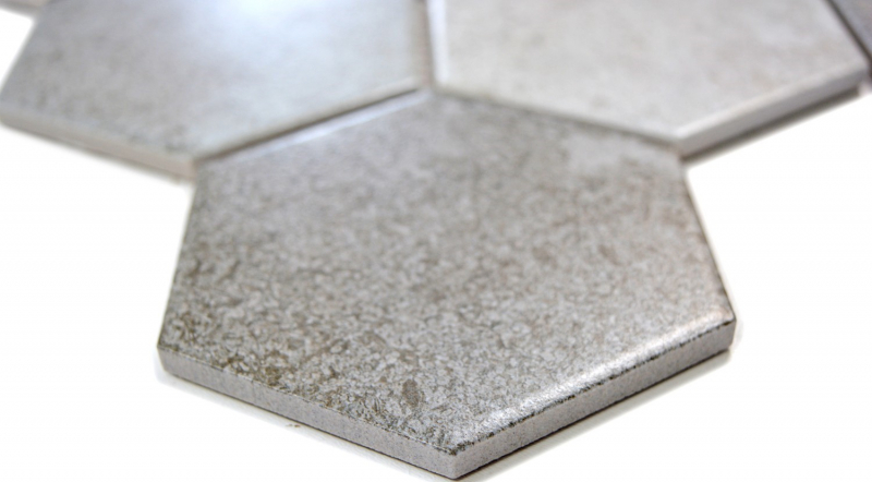 Mano modello mosaico piastrella ceramica grigio esagono cemento cucina piastrella WC bagno piastrella MOS11F-0204_m