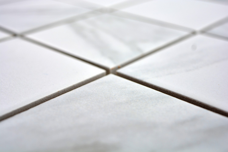 Mosaico Carrara look bianco grigio ceramica bagno piastrelle backsplash cucina MOS16-0102_f | 10 mosaico tappetini