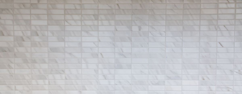 Piastrella a mosaico decorata a mano Rivestimento in ceramica effetto pietra bianca per cucina MOS24-STSO01_m