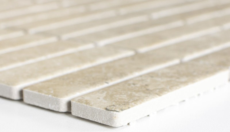Mosaico di piastrelle in ceramica effetto pietra beige backsplash cucina MOS24-STSO67