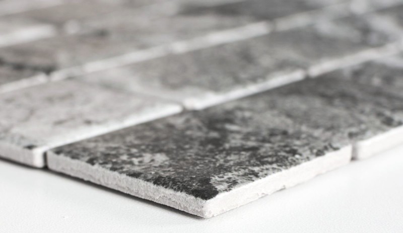 Piastrella di ceramica a mosaico aspetto pietra naturale grigio struttura bagno piastrelle backsplash MOS16-HWA4GY