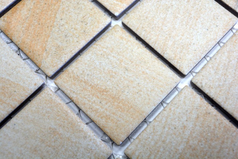 Piastrella di ceramica a mosaico aspetto pietra naturale beige struttura bagno piastrelle backsplash MOS16-AISO98