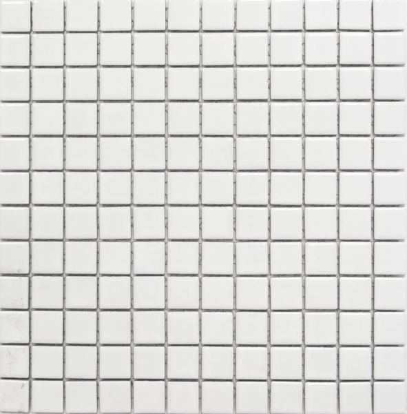 Mosaico ceramico piastrelle doccia alzatina BIANCO LUCIDO piastrelle bagno alzatina cucina MOS18D-0101