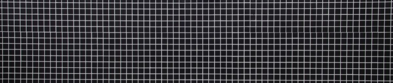 Campione a mano di piastrelle a mosaico in ceramica nera opaca Backsplash di cucina MOS18D-0311_m