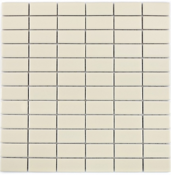 Piastrella a mosaico decorata a mano tondini in ceramica beige opaco piastrella per WC piastrella per bagno MOS24D-1911_m