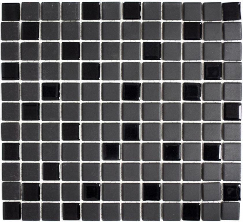Piastrella di mosaico dipinta a mano in ceramica marrone non smaltata piastrella da parete per bagno MOS18-CU050_m
