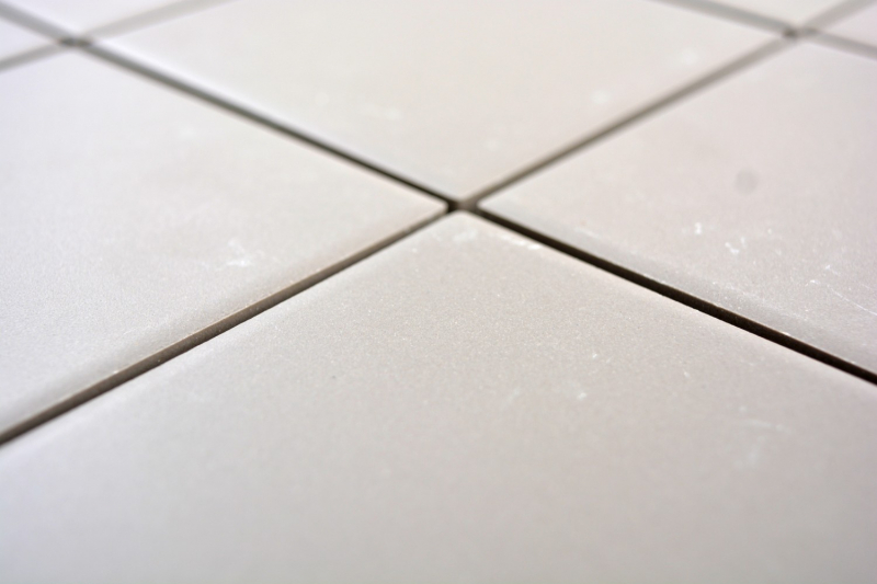 Piastrella di mosaico dipinta a mano in ceramica grigia non smaltata per lalzatina della cucina MOS22-0202_m